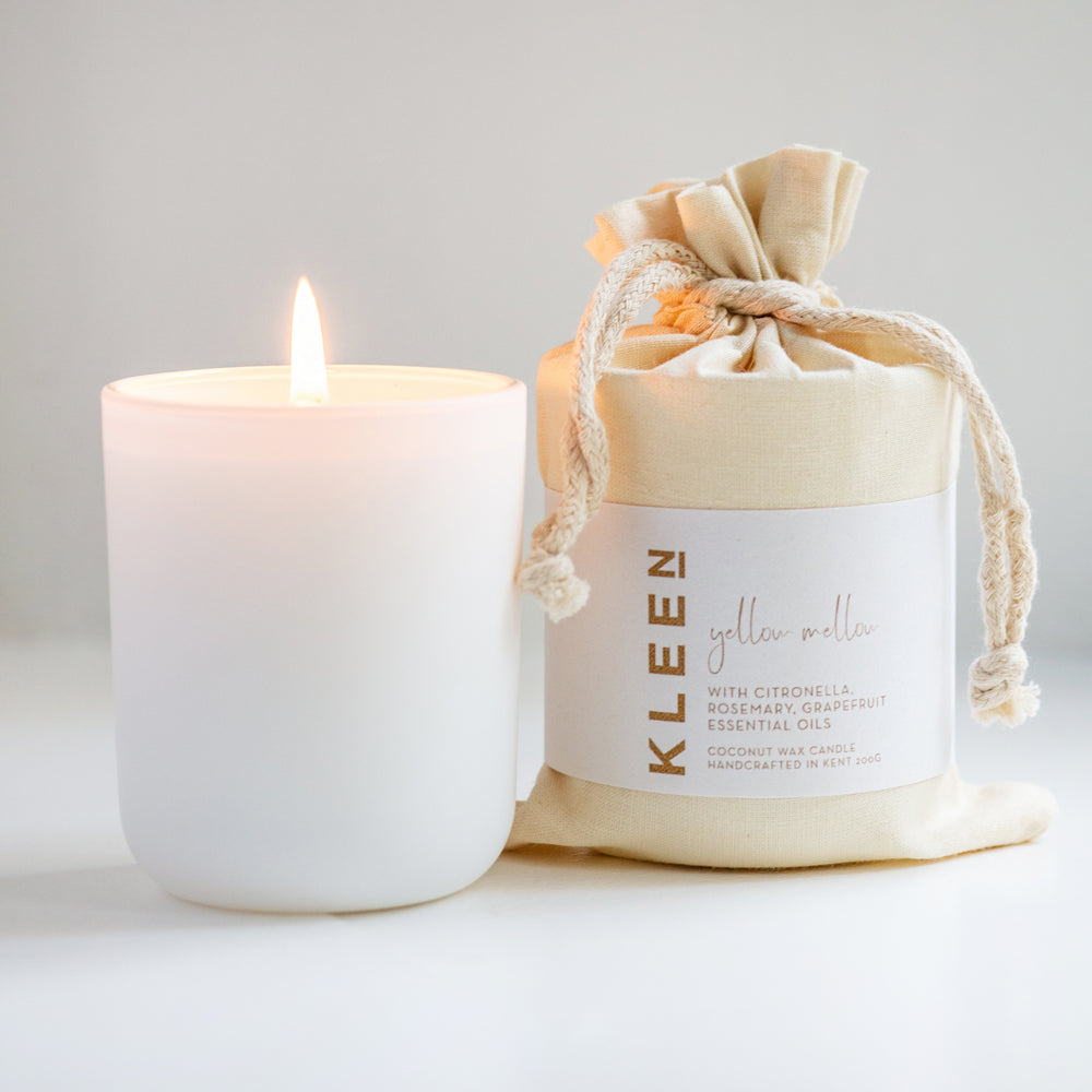 Yellow Mellow Scented Coconut Wax Candle