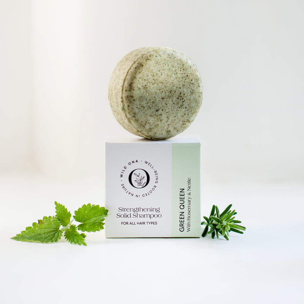 Wild Ona GREEN QUEEN - Strengthening Solid Shampoo